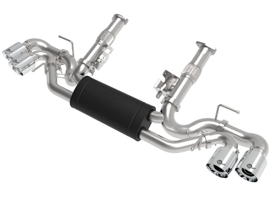 aFe 49-34127-P MACH Force-Xp 304 Stainless Steel Cat-Back Exhaust w/ Muffler Polished (No NPP)