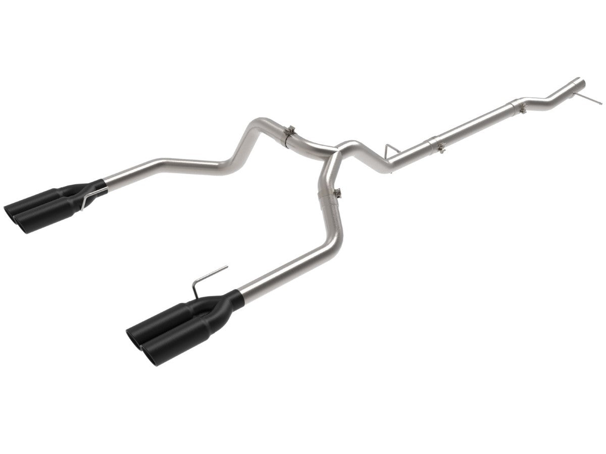 aFe 49-34146-B Vulcan Series 3 IN 304 Stainless Steel DPF-Back Exhaust System w/Black Tip