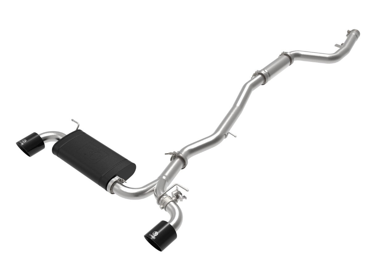 aFe 49-36043-B Takeda 3 IN to 2-1/2 IN 304 Stainless Steel Cat-Back Exhaust System w/ Black Tip