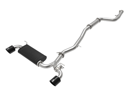 aFe 49-36043-B Takeda 3 IN to 2-1/2 IN 304 Stainless Steel Cat-Back Exhaust System w/ Black Tip