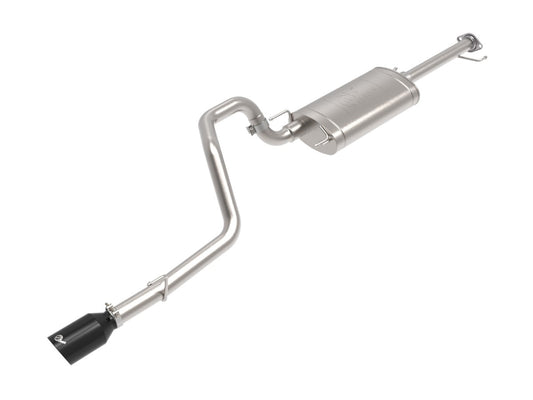 aFe 49-36048-B Vulcan Series 2-1/2 IN 304 Stainless Steel Cat-Back Exhaust System w/ Black Tip