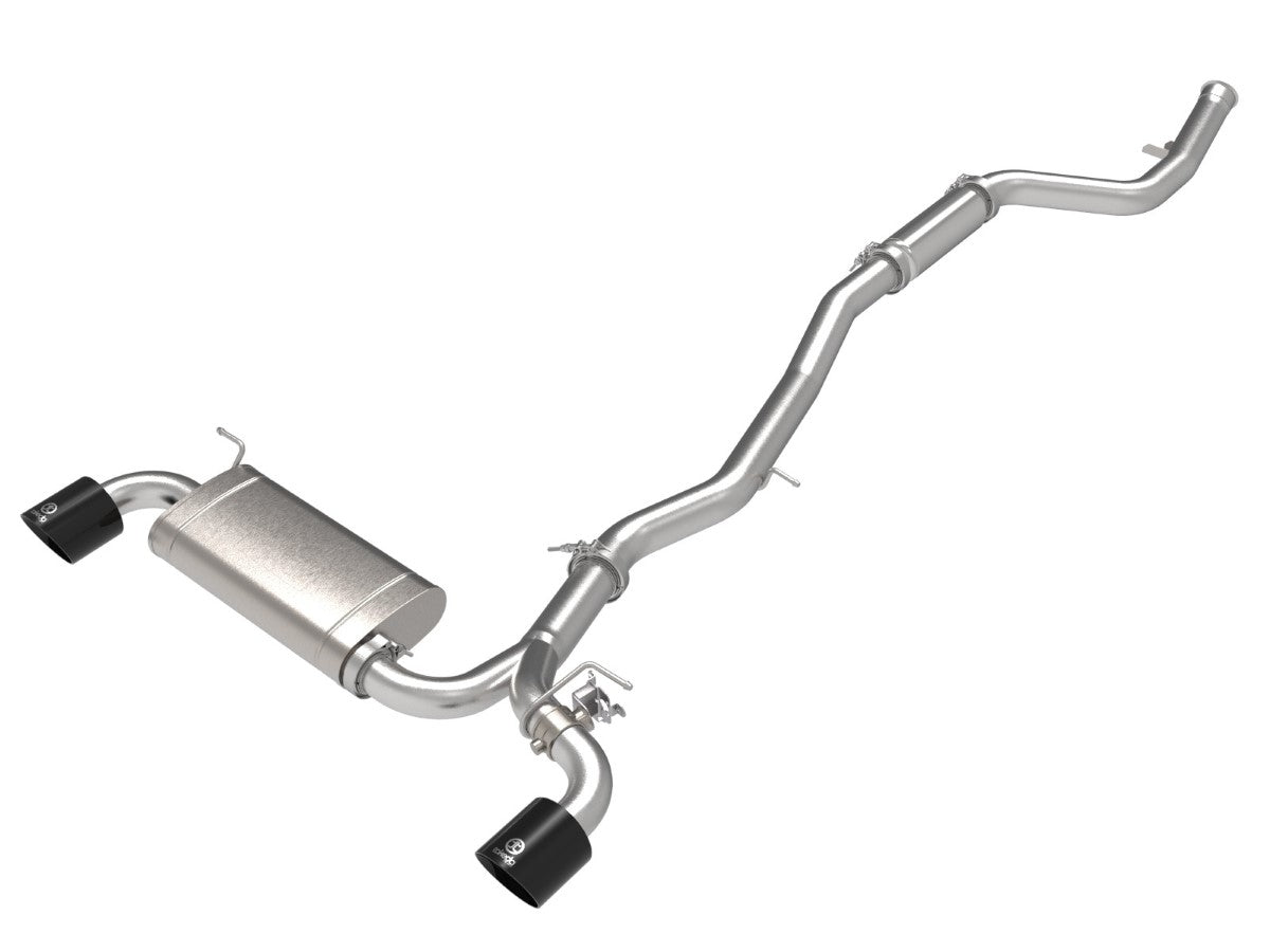 aFe 49-36050-B Takeda 2-1/2 IN to 3 IN 304 Stainless Steel Cat-Back Exhaust System w/ Black Tip