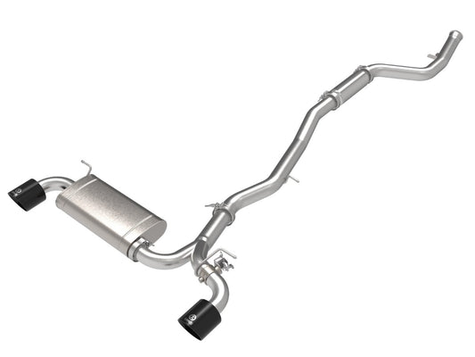 aFe 49-36050-B Takeda 2-1/2 IN to 3 IN 304 Stainless Steel Cat-Back Exhaust System w/ Black Tip