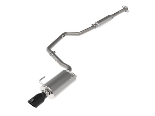 aFe 49-36052-B Takeda 2-1/4 IN 304 Stainless Steel Cat-Back Exhaust System w/ Black Tip