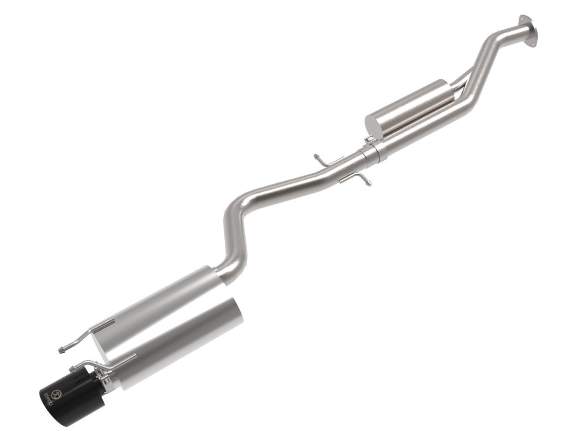 aFe 49-36058-B Takeda 2-1/2 IN 304 Stainless Steel Cat-Back Exhaust System w/ Black Tip