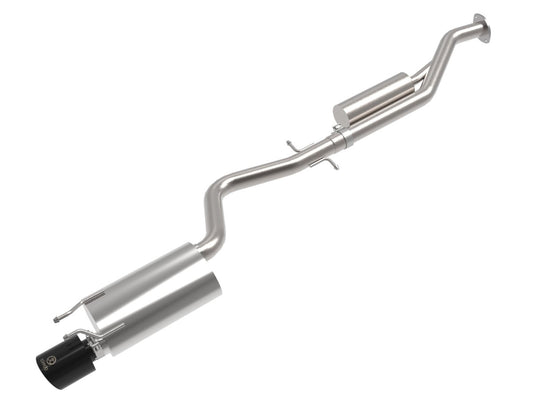 aFe 49-36058-B Takeda 2-1/2 IN 304 Stainless Steel Cat-Back Exhaust System w/ Black Tip