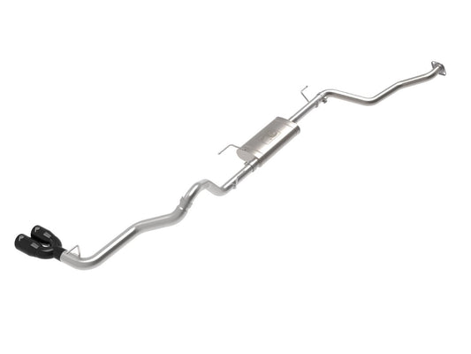 aFe 49-36074-B Vulcan Series 2-1/2 IN to 3 IN 304 Stainless Steel Cat-Back Exhaust System w/ Black Tip