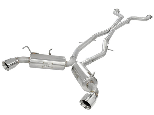 aFe 49-36107 Takeda 2-1/2 IN 304 Stainless Steel Cat-Back Exhaust System