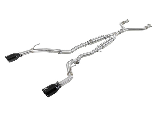aFe 49-36134NM-B Takeda 2-1/2 IN 304 Stainless Steel Cat-Back Exhaust System