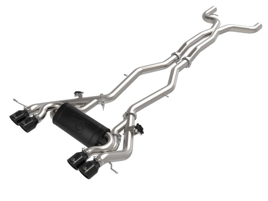 aFe 49-36351-B MACH Force-Xp 3 IN to 2-1/2 IN 304 Stainless Steel Cat-Back Exhaust w/ Black Tip