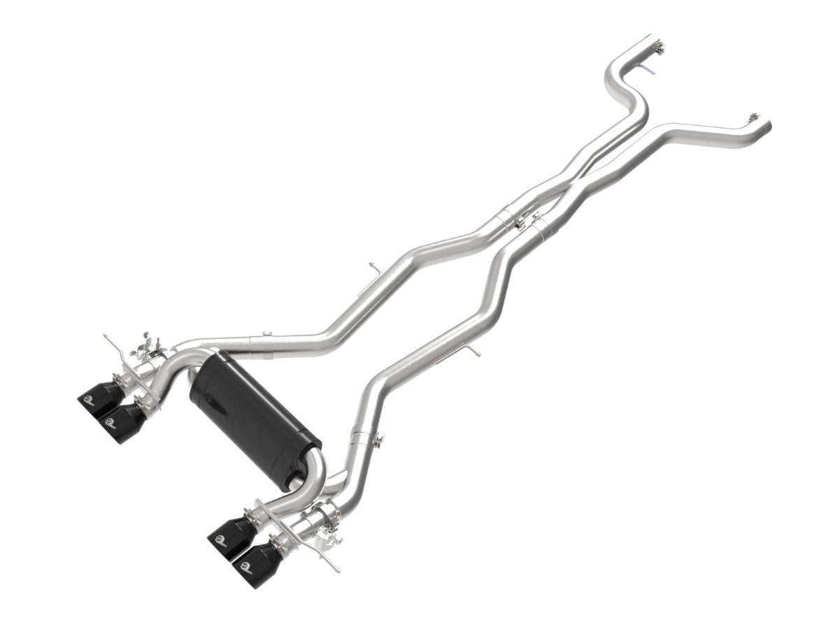 aFe 49-36353-B MACH Force-Xp 3 IN to 2-1/2 IN 304 Stainless Steel Cat-Back Exhaust w/ Black Tip