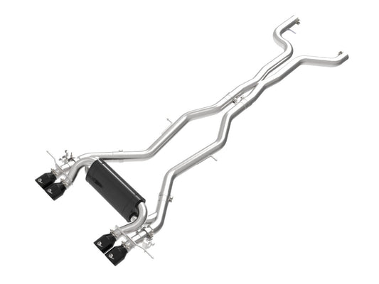 aFe 49-36353-B MACH Force-Xp 3 IN to 2-1/2 IN 304 Stainless Steel Cat-Back Exhaust w/ Black Tip