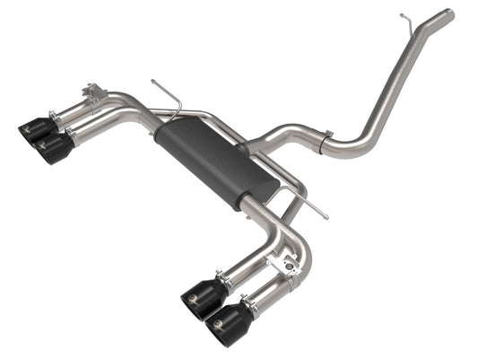 aFe 49-36442-B MACH Force-Xp 3 IN to 2-1/2 IN 304 Stainless Steel Cat-Back Exhaust System w/ Black Tip