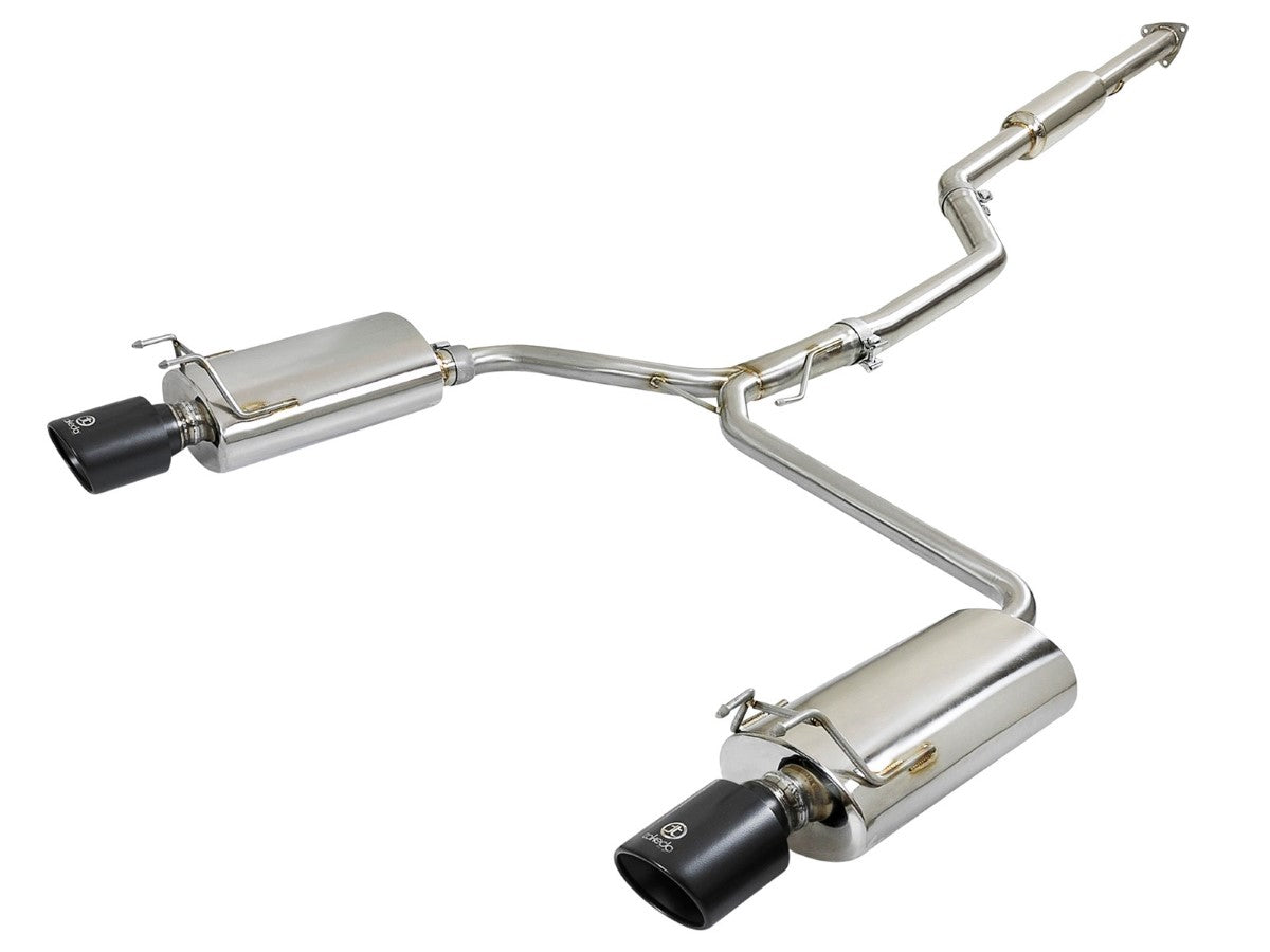 aFe 49-36605-B Takeda 2-1/2 IN to Dual 1-3/4 IN 304 Stainless Steel Cat Back System