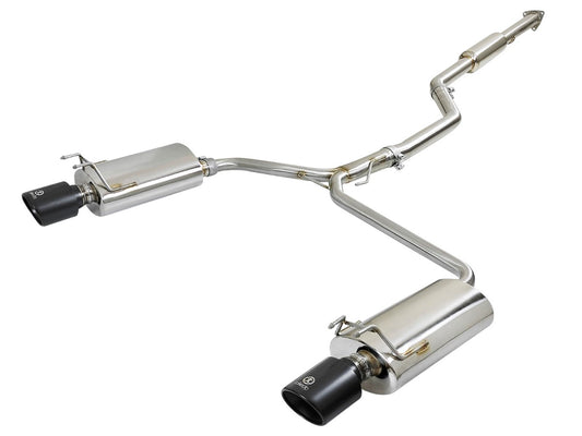 aFe 49-36605-B Takeda 2-1/2 IN to Dual 1-3/4 IN 304 Stainless Steel Cat Back System