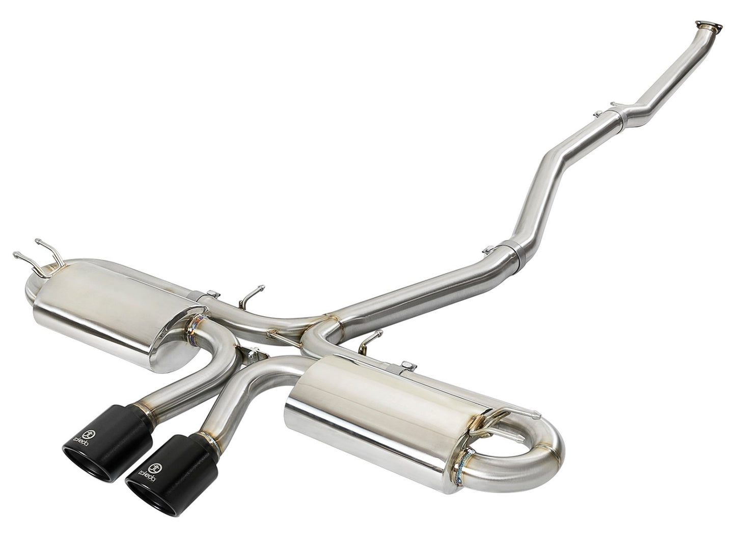aFe 49-36618-P aFe Takeda 3in 304 SS Cat-Back Exhaust System w/ Polished Tips 2017 Honda Civic Si I4 1.5L (t)