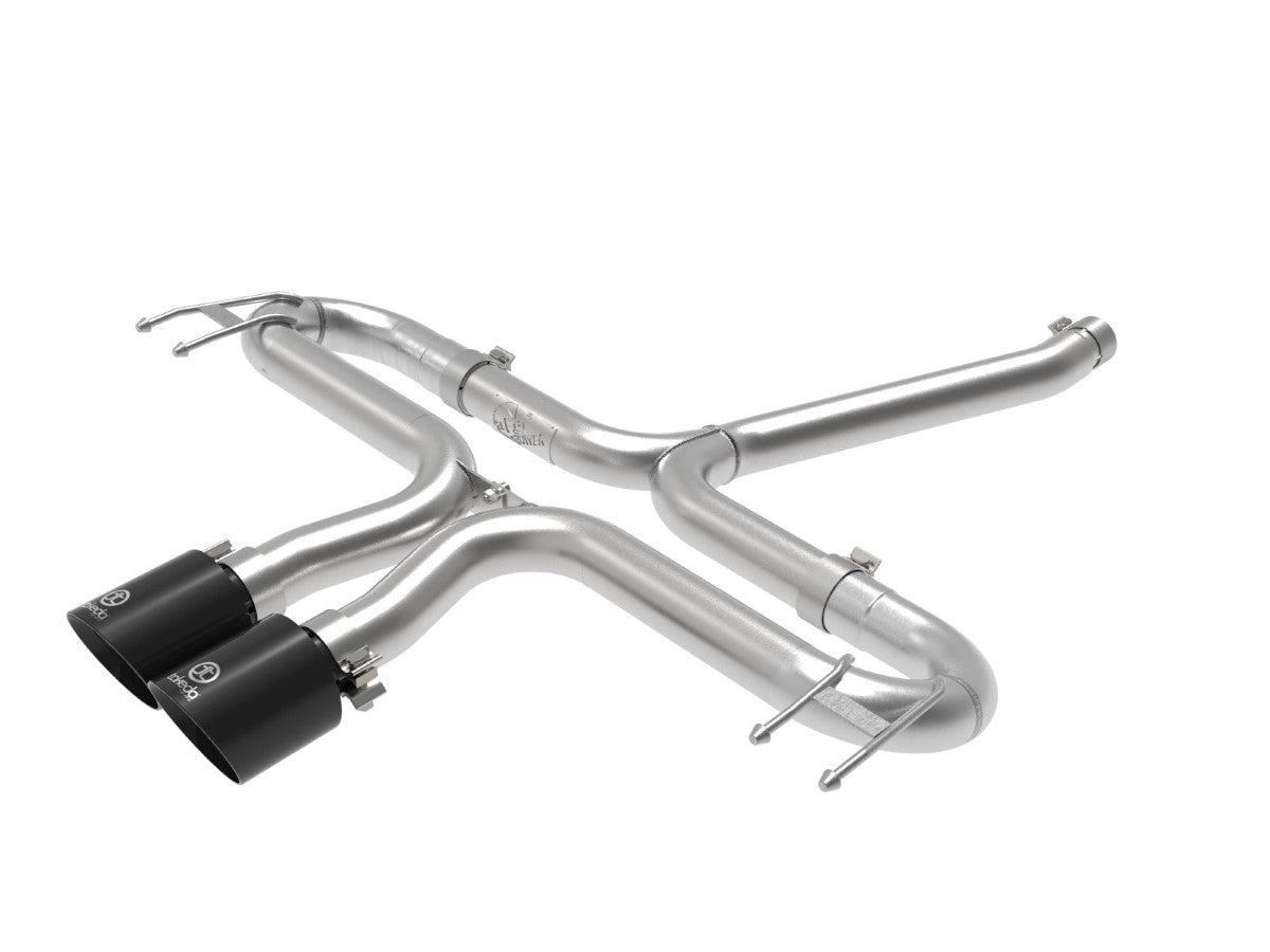 aFe 49-36625-B Takeda 2-1/2 IN 304 Stainless Steel Axle-Back Exhaust System