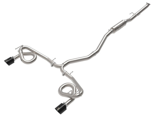 aFe 49-36630-B Takeda 2-1/2 IN to 3 IN 304 Stainless Steel Cat-Back Exhaust System w/ Black Tip