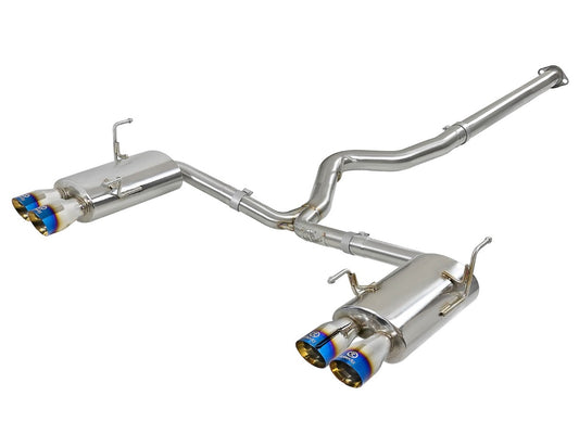 aFe 49-36801-L Takeda 3 IN to 2-1/4 IN 304 Stainless Steel Cat-Back Exhaust System
