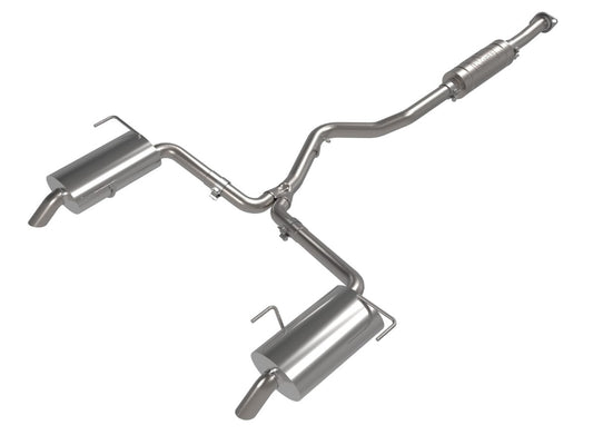 aFe 49-36805 Takeda 2-1/2 IN to 2-1/4 IN 304 Stainless Steel Cat-Back Exhaust System