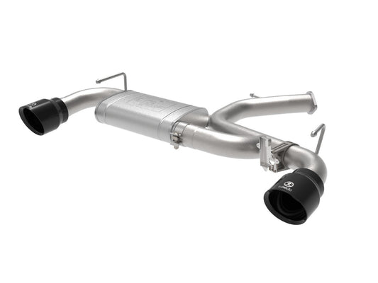 aFe 49-37007-B Takeda 3 IN 304 Stainless Steel Axle-Back Exhaust System w/ Black Tip