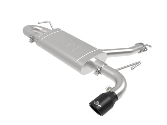aFe 49-37017-B Takeda 2-1/2 IN 304 Stainless Steel Axle-Back Exhaust System w/ Black Tip