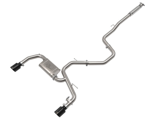aFe 49-37028-B Takeda 3 IN 304 Stainless Steel Cat-Back Exhaust System w/ Black Tip