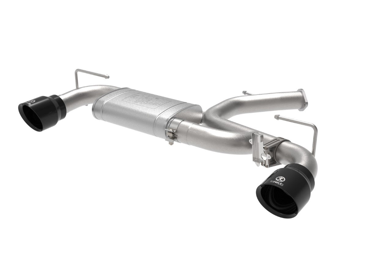 aFe 49-37029-B Takeda 3 IN 304 Stainless Steel Axle-Back Exhaust System w/ Black Tip