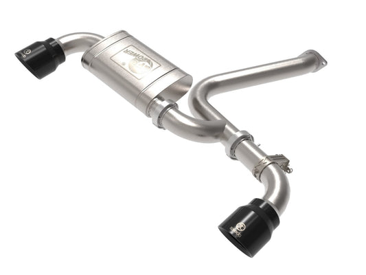 aFe 49-37032-B Takeda 3 IN 304 Stainless Steel Axle-Back Exhaust System w/ Black Tip