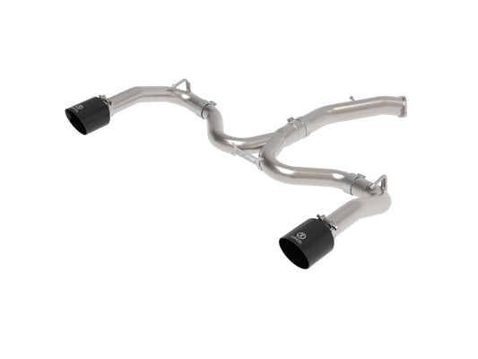 aFe 49-37037-B Takeda 3 IN to 2-1/2 IN 304 Stainless Steel Axle-Back Exhaust Black Tip