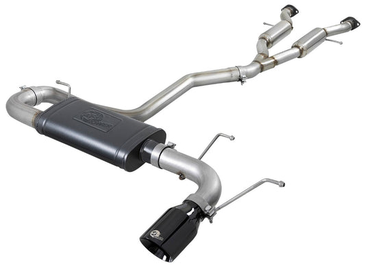 aFe 49-38078-B MACH Force-Xp 2-1/2 IN to 3 IN 304 Stainless Steel Cat-Back Exhaust System