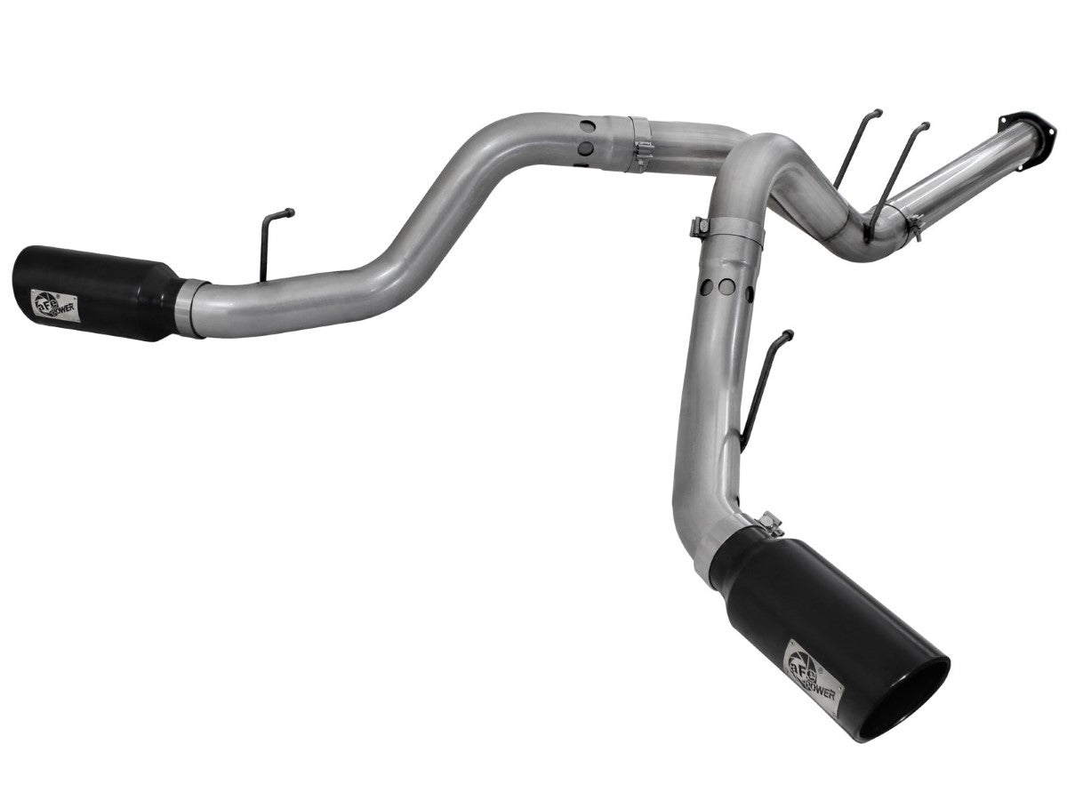 aFe Large Bore-HD DPF-Back Exhaust System Ford Diesel Trucks 11-14 V8-6.7L (td)