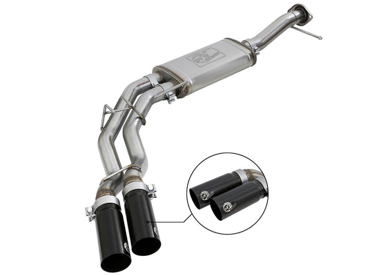 aFe 49-43078-B Rebel Series 3 IN to 2-1/2 IN 409 Stainless Steel Cat-Back Exhaust System