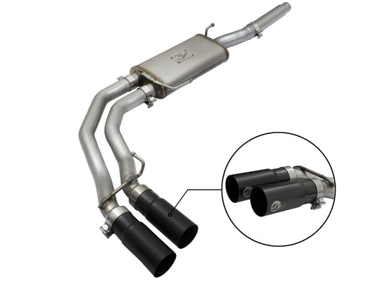 aFe 49-43079-B Rebel Series 3 IN to 2-1/2 IN 409 Stainless Steel Cat-Back Exhaust System
