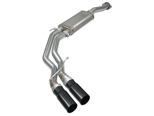 aFe 49-43081-B Rebel Series 3 IN to 2-1/2 IN 409 Stainless Steel Cat-Back Exhaust System