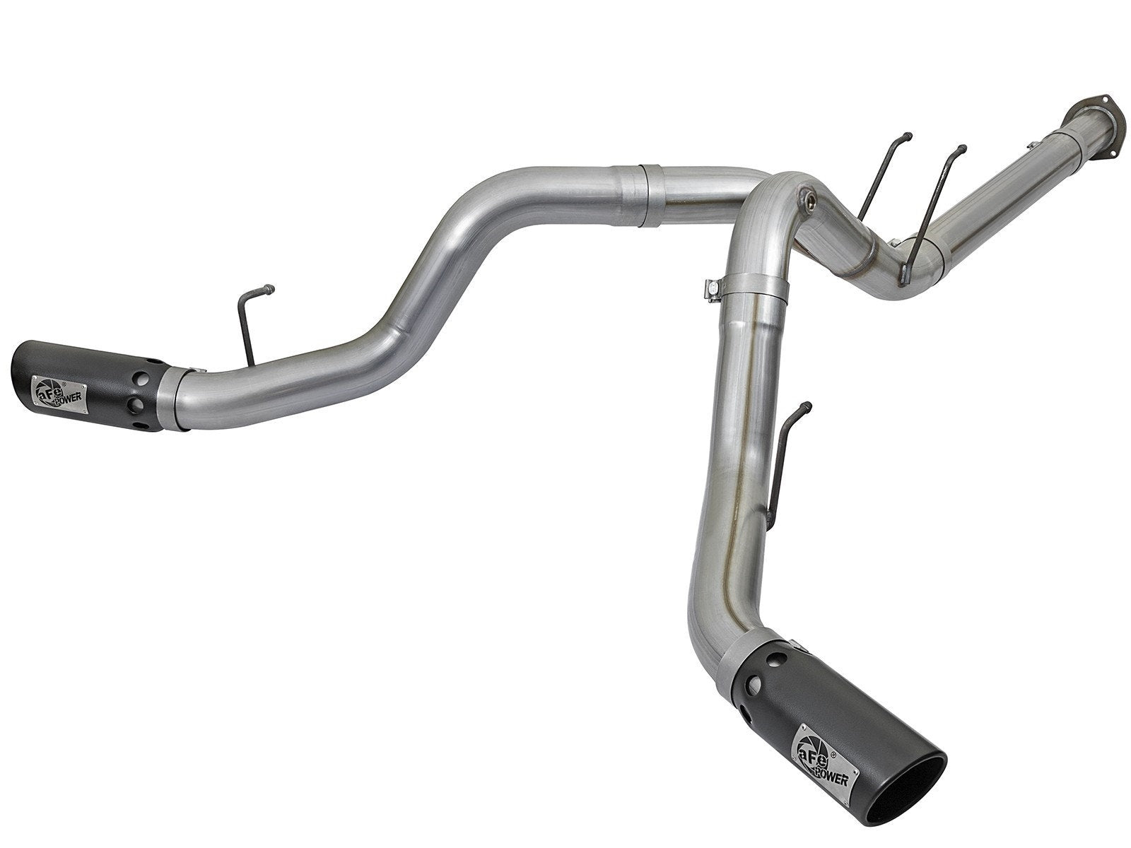 aFe 49-43092-B Large Bore-HD 4 IN 409 Stainless Steel DPF-Back Exhaust System