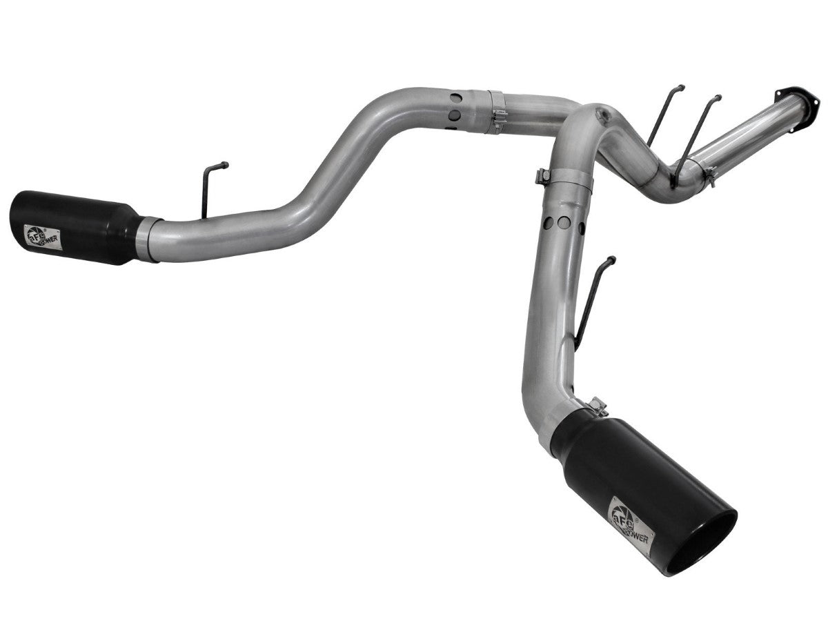 aFe 49-43122-B Large Bore-HD 4 IN 409 Stainless Steel DPF-Back Exhaust System