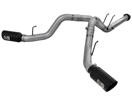 aFe 49-43122-B Large Bore-HD 4 IN 409 Stainless Steel DPF-Back Exhaust System