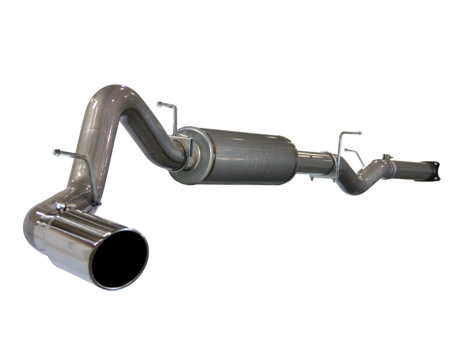 aFe 49-44001 Large Bore-HD 4 IN 409 Stainless Steel Cat-Back Exhaust System