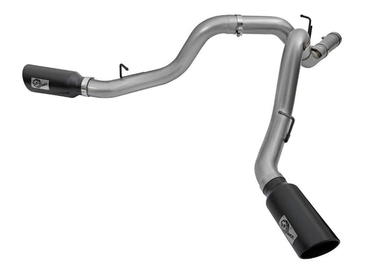 aFe 49-44080-B Large Bore-HD 4 IN 409 Stainless Steel DPF-Back Exhaust System