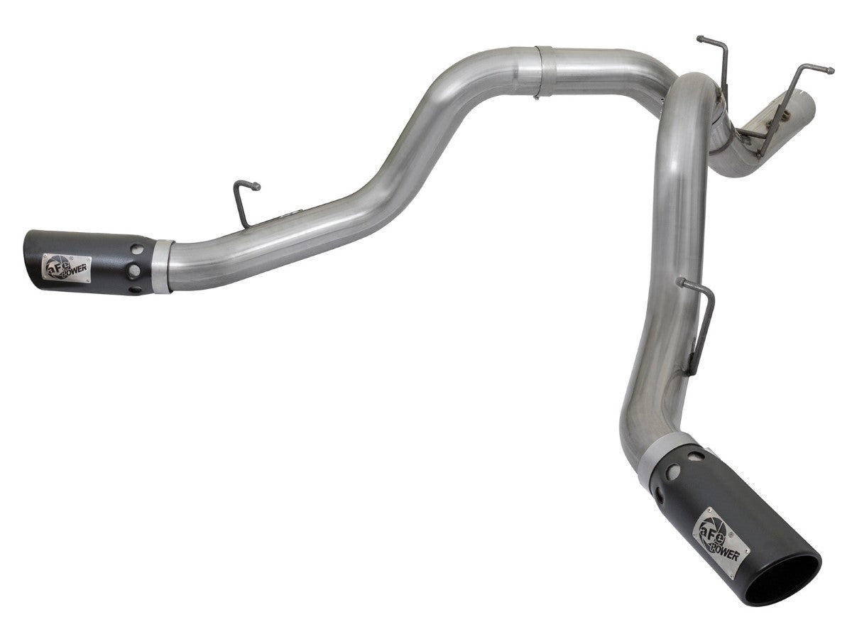 aFe 49-44086-B Large Bore-HD 4 IN 409 Stainless Steel DPF-Back Exhaust System