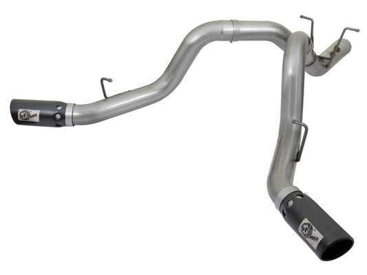 aFe 49-44086-B Large Bore-HD 4 IN 409 Stainless Steel DPF-Back Exhaust System