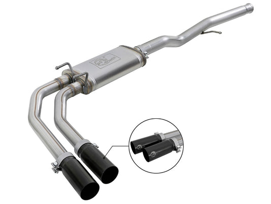 aFe 49-44098-B Rebel Series 3 IN to 2-1/2 IN 409 Stainless Steel Cat-Back Exhaust System