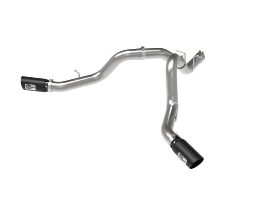 aFe 49-44126-B Large Bore-HD 4 IN 409 Stainless Steel DPF-Back Exhaust System