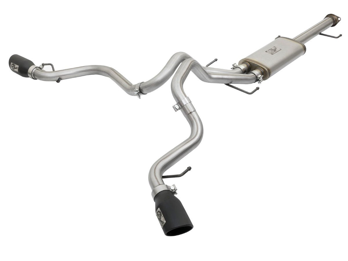 aFe 49-46029-B MACH Force-Xp 3 IN to 2-1/2 IN 409 Stainless Steel Cat-Back Exhaust w/ Black Tip
