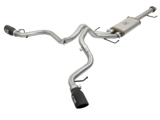 aFe 49-46029-B MACH Force-Xp 3 IN to 2-1/2 IN 409 Stainless Steel Cat-Back Exhaust w/ Black Tip
