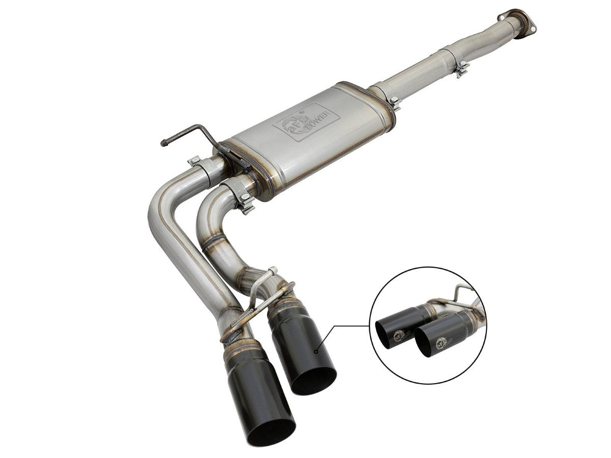 aFe 49-46033-B Rebel Series 3 IN 409 Stainless Steel Cat-Back Exhaust System