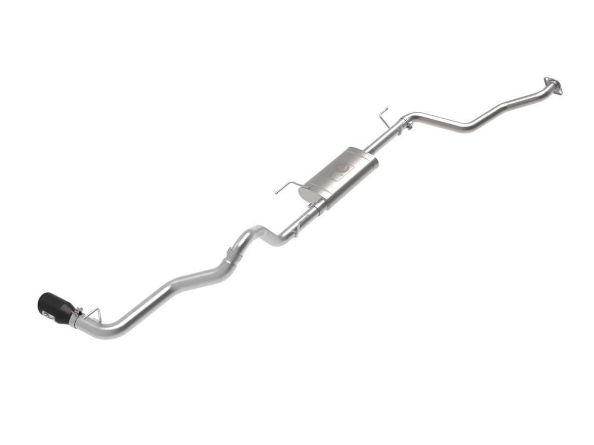 aFe 49-46071-B Apollo GT Series 2-1/2 IN to 3 IN 409 Stainless Steel Cat-Back Exhaust System w/ Black Tip