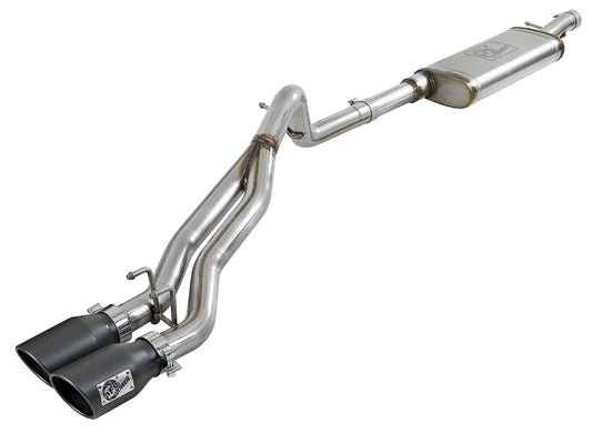 aFe 49-48054-B Rebel Series 2-1/2 IN 409 Stainless Steel Cat-Back Exhaust System