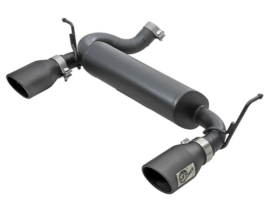 aFe 49-48061-B Rebel Series 2-1/2 IN 409 Stainless Steel Axle-Back Exhaust System